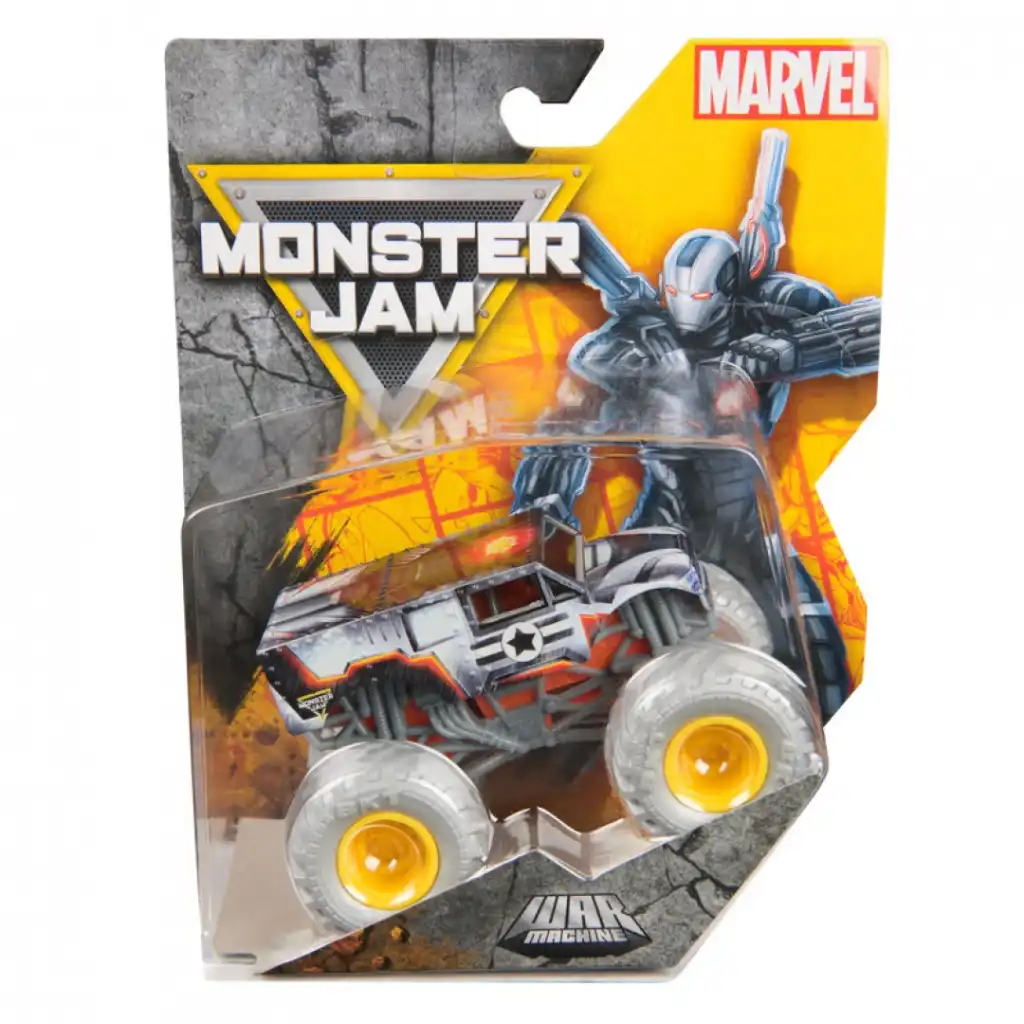 Composez votre collection unique de monster trucks Marvel.