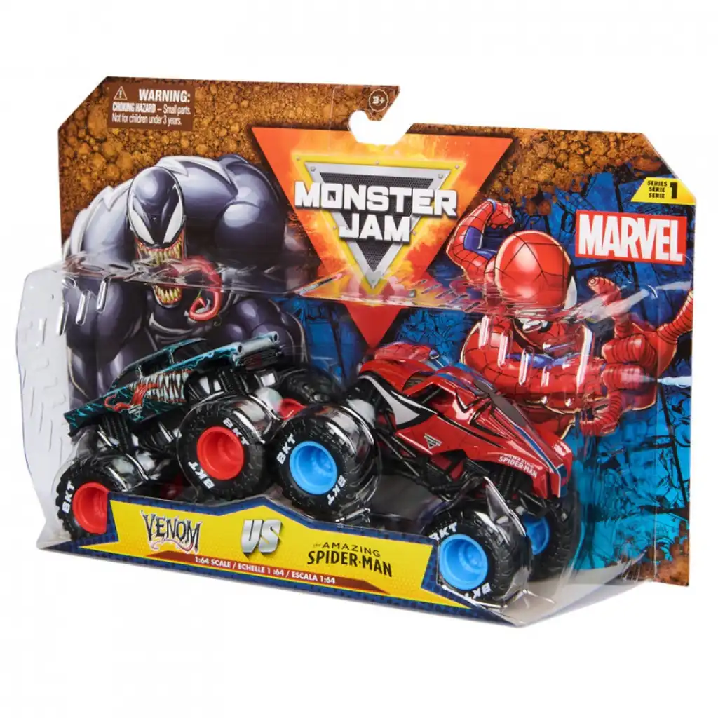 Déchaînez un divertissement infini avec les légendaires camions Marvel.