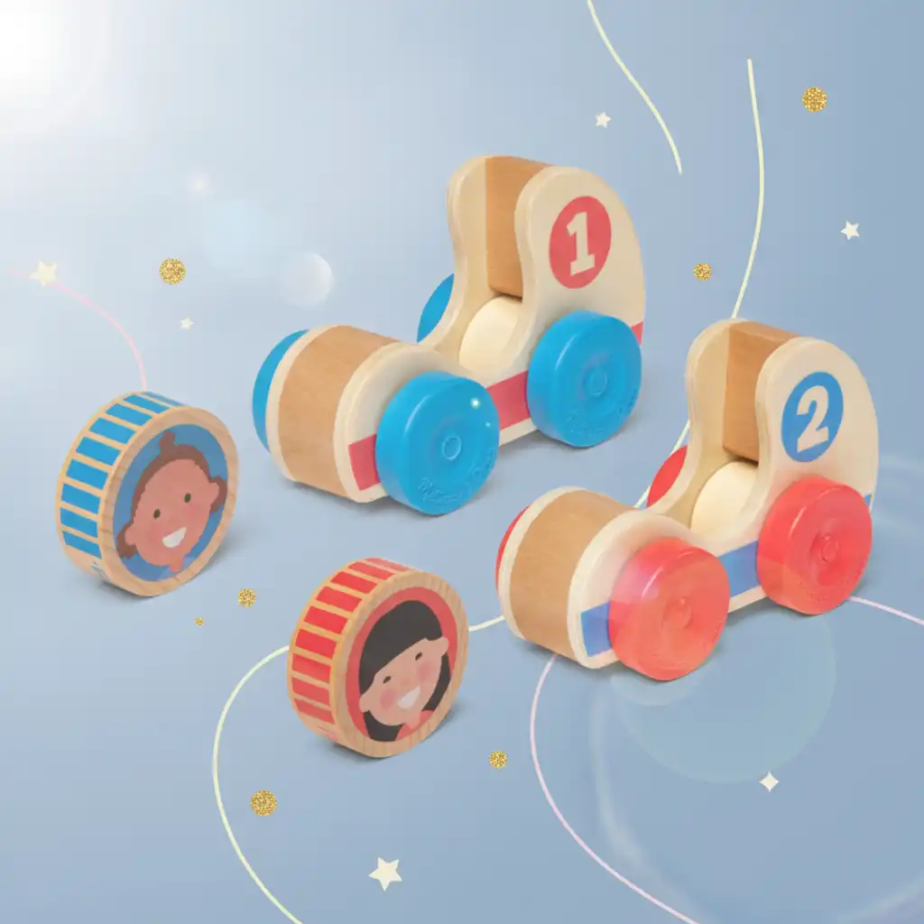 Soutenez l'imagination Enfantin avec des personnages joyeux.