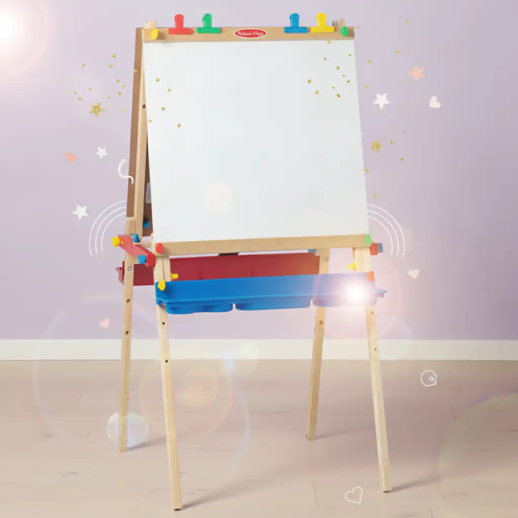 Découvrez de nouvelles façons de jouer et d'apprendre avec un tableau double face.