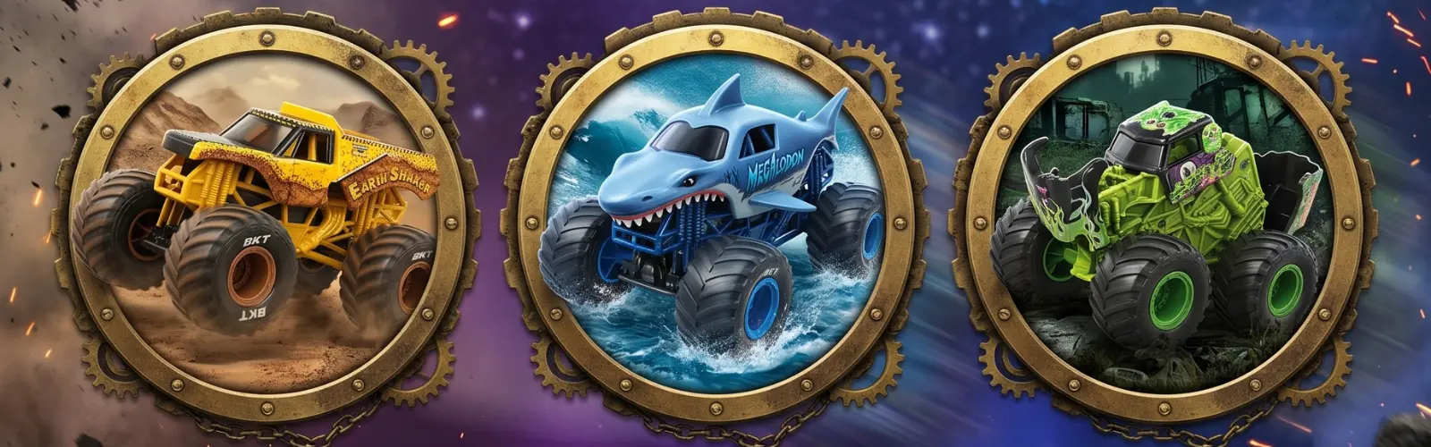 Vivez l'adrénaline avec la piste officielle Monster Jam World Finals.