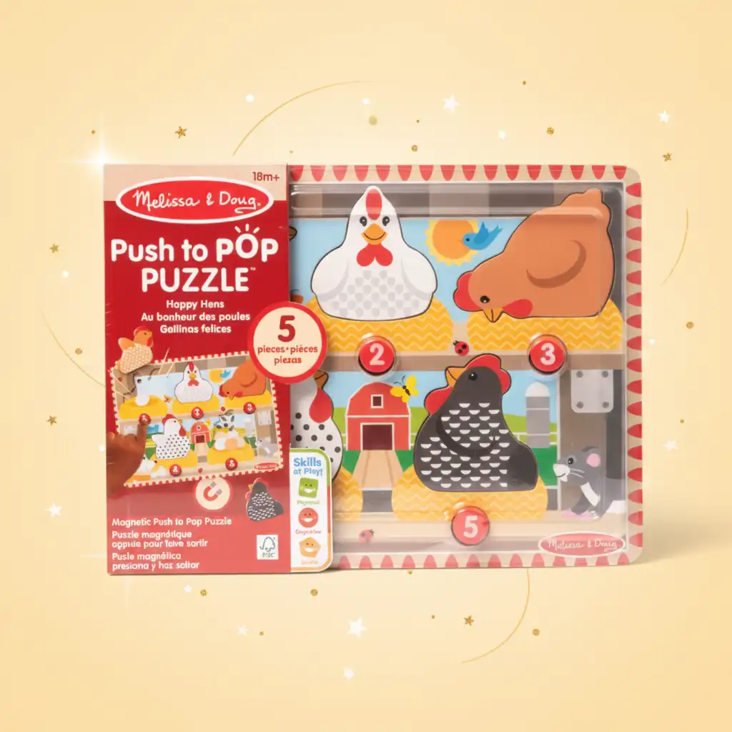 Vivez une joyeuse aventure agricole avec le puzzle Interactif En bois.