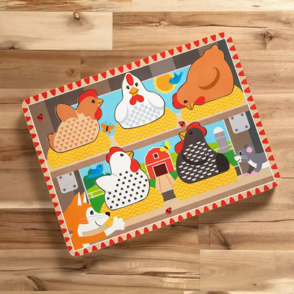 Finition En bois précise pour un jeu sûr et durable pour les enfants.