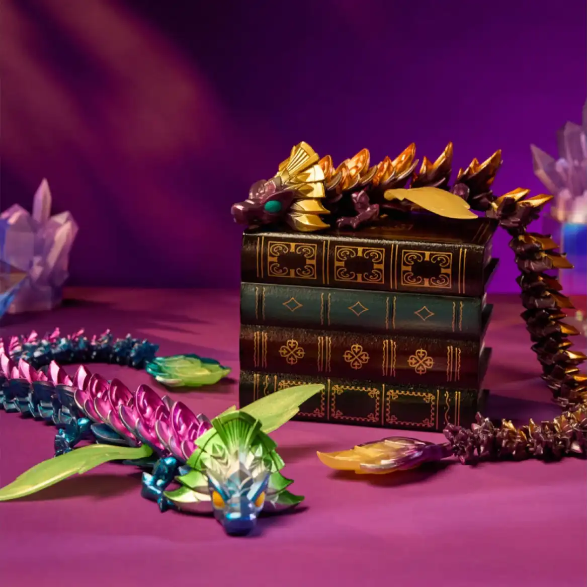 Détendez-vous en jouant avec le corps parfaitement articulé de Dragon.