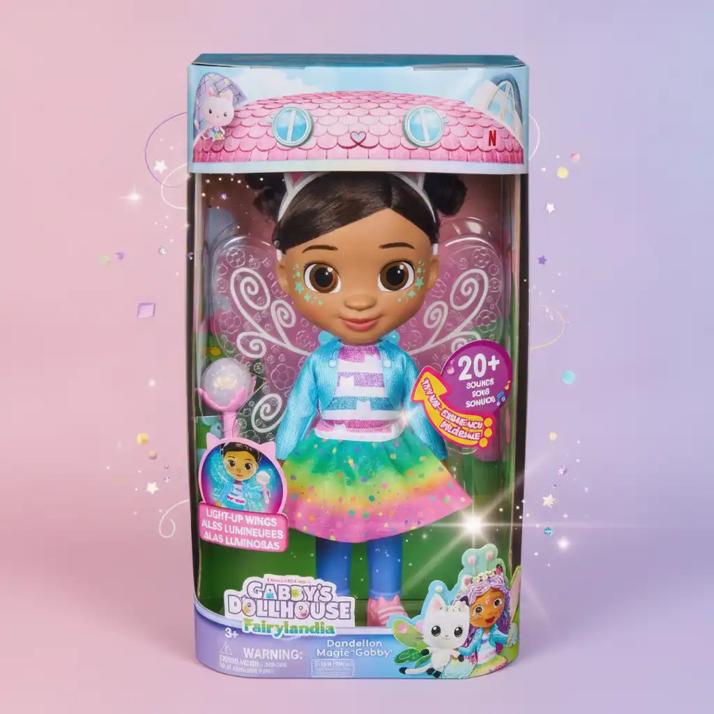 Finition détaillée de la poupée avec de vrais cheveux et accessoires.